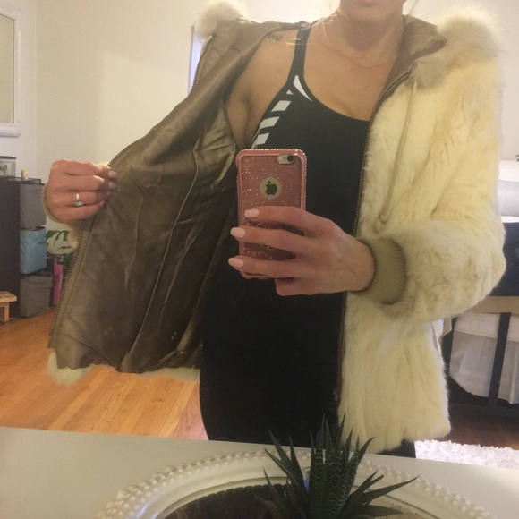 Vintage designer fur coat rabbit - Picture 3 of 8